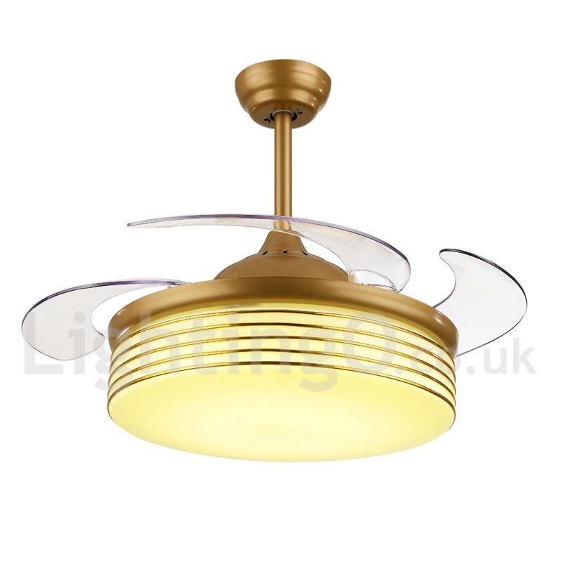 Ventilador de teto moderno contemporâneo estilo europeu de 36"