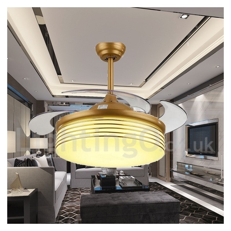 Ventilador de teto moderno contemporâneo estilo europeu de 36"