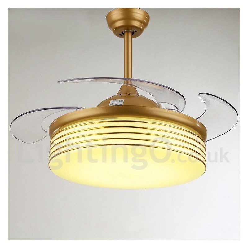Ventilador de teto moderno contemporâneo estilo europeu de 36"