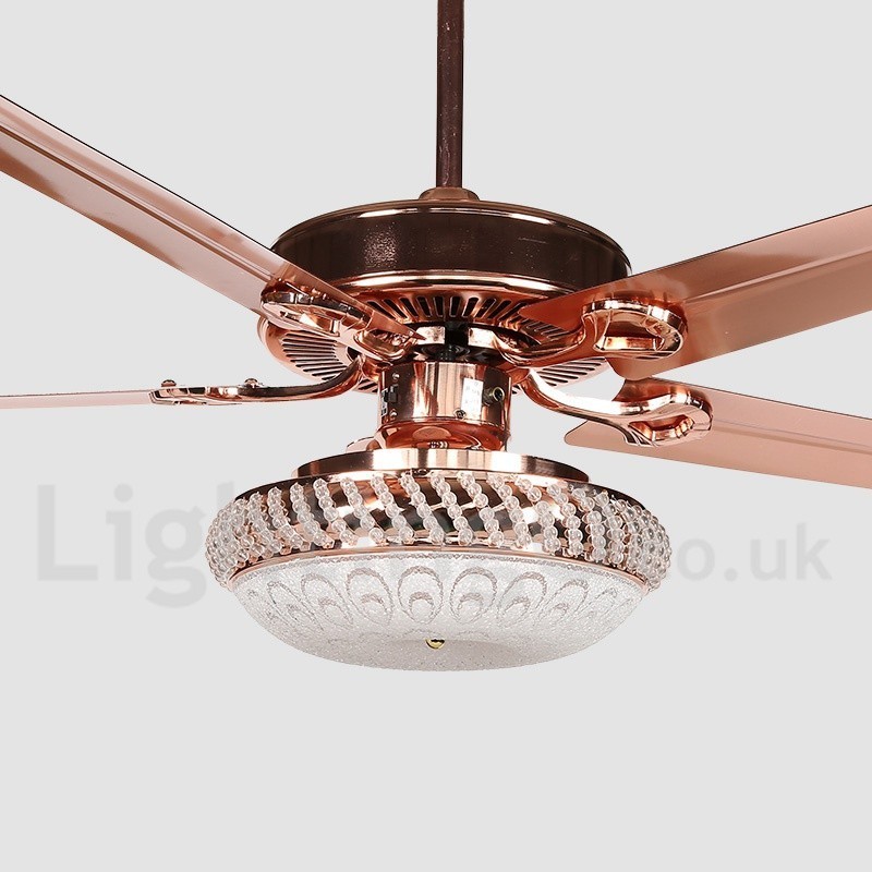 Ventilador de teto moderno contemporâneo estilo europeu de 52 pol.