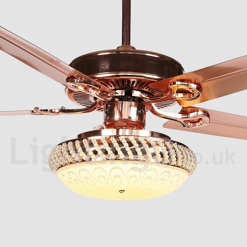 Ventilador de teto moderno contemporâneo estilo europeu de 52 pol.