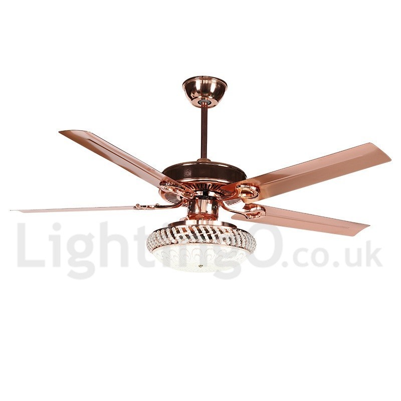 Ventilador de teto moderno contemporâneo estilo europeu de 52 pol.