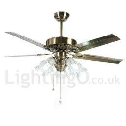 Ventilador de teto vintage estilo europeu de 52"