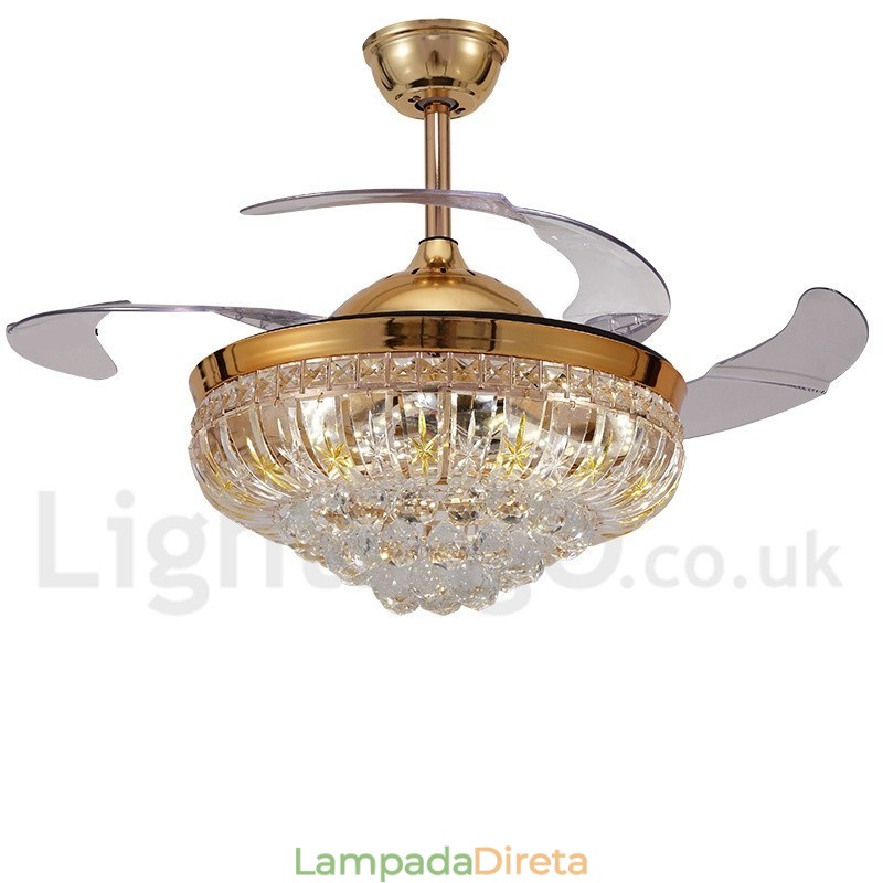Ventilador de teto moderno contemporâneo estilo europeu de 42"