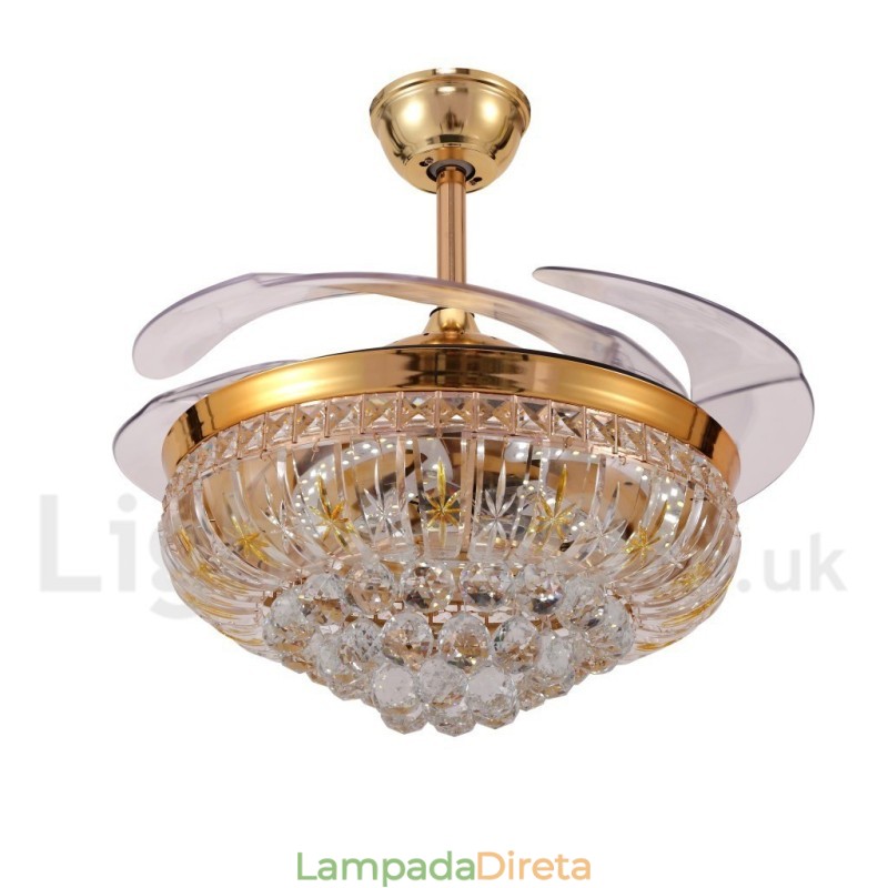 Ventilador de teto moderno contemporâneo estilo europeu de 42"