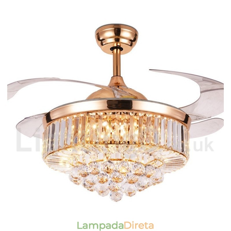 Ventilador de teto moderno contemporâneo estilo europeu de 42"