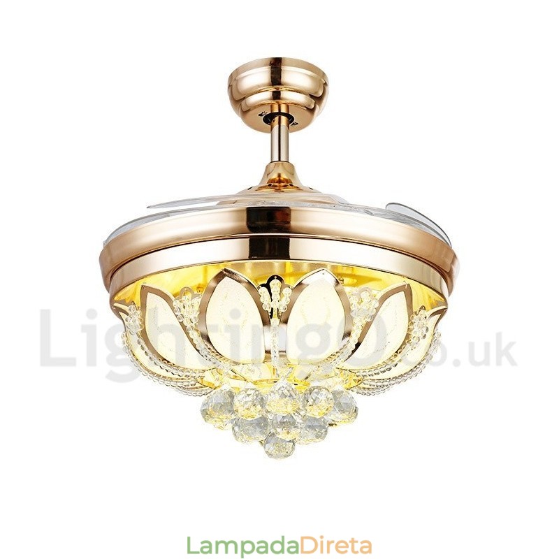 Ventilador de teto moderno contemporâneo estilo europeu de 42"