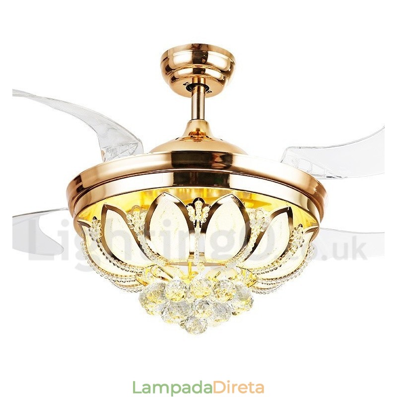 Ventilador de teto moderno contemporâneo estilo europeu de 42"