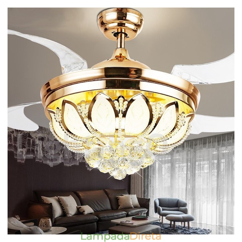 Ventilador de teto moderno contemporâneo estilo europeu de 42"