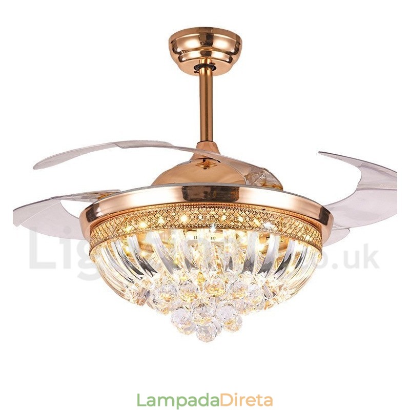 Ventilador de teto moderno contemporâneo estilo europeu de 42"
