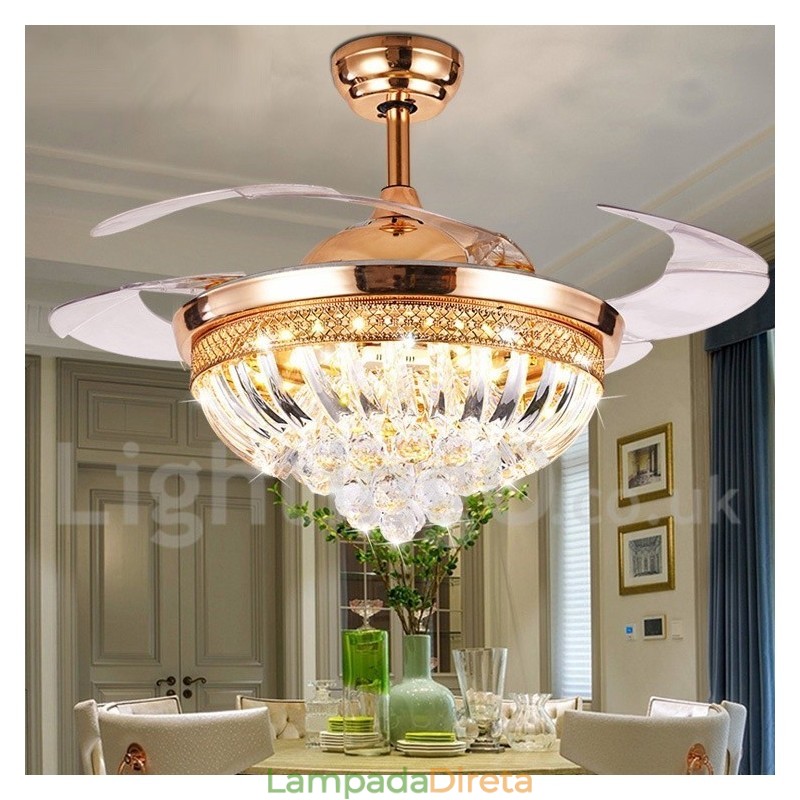 Ventilador de teto moderno contemporâneo estilo europeu de 42"