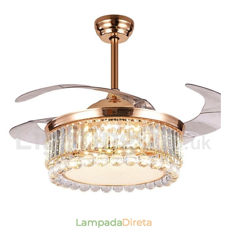 Ventilador de teto moderno contemporâneo estilo europeu de 42"