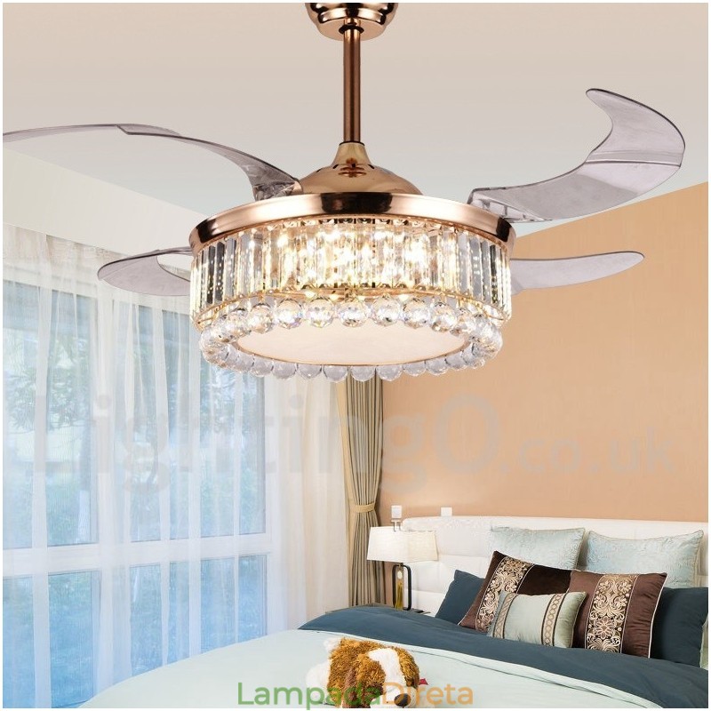 Ventilador de teto moderno contemporâneo estilo europeu de 42"