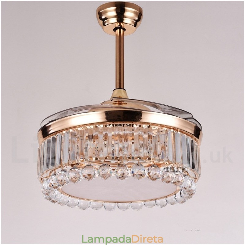 Ventilador de teto moderno contemporâneo estilo europeu de 42"