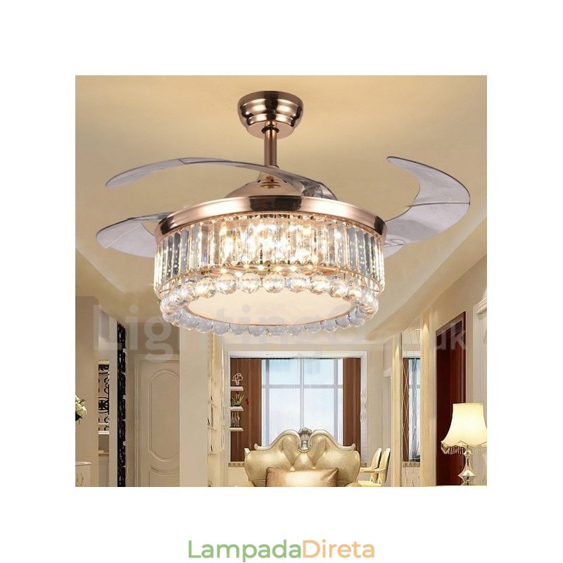 Ventilador de teto moderno contemporâneo estilo europeu de 42"