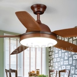 Ventilador de teto nórdico country de 56"