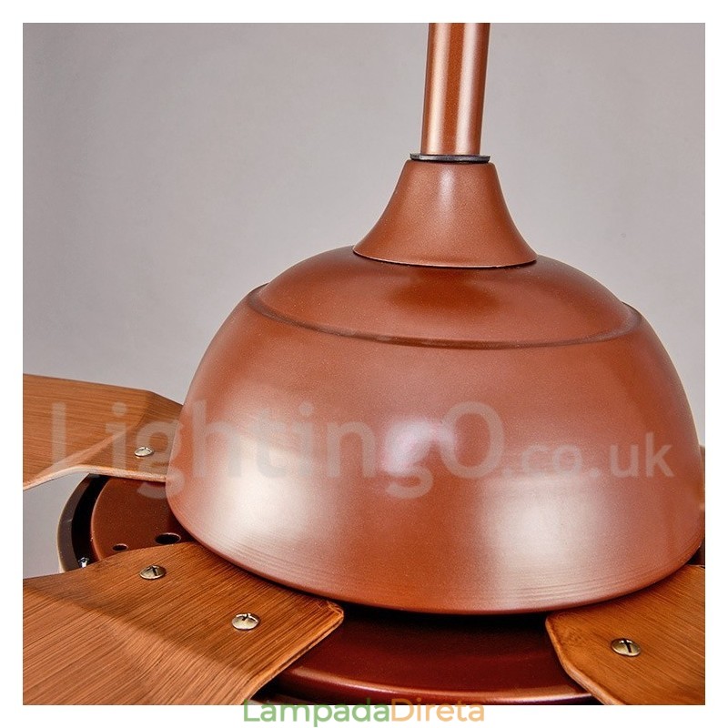 Ventilador de teto nórdico country de 56"