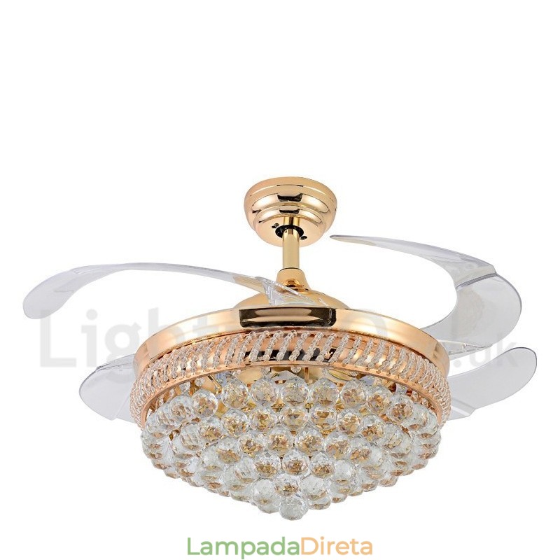 Ventilador de teto moderno contemporâneo estilo europeu de 42"