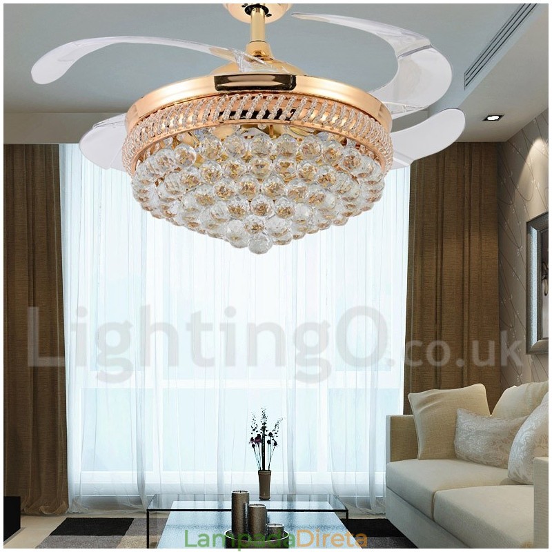 Ventilador de teto moderno contemporâneo estilo europeu de 42"
