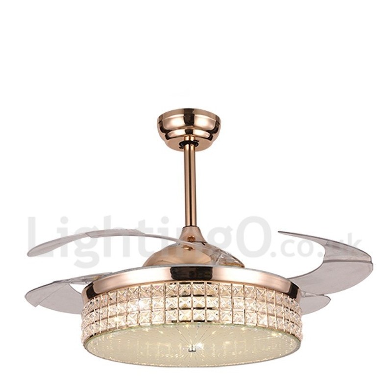 Ventilador de teto moderno contemporâneo estilo europeu de 42"