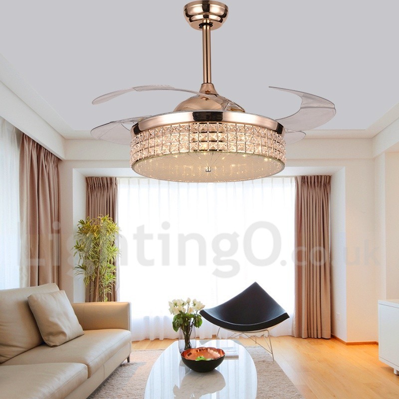 Ventilador de teto moderno contemporâneo estilo europeu de 42"