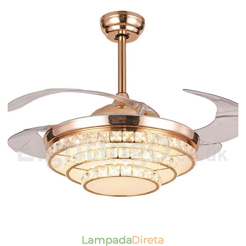 Ventilador de teto moderno contemporâneo estilo europeu de 42"