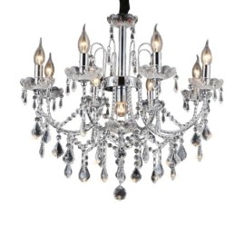 Lustre de Cristal Elegante com 9 Luzes