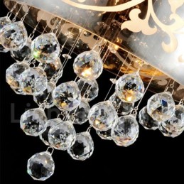 Luminária pendente de cristal contemporânea moderna