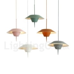 Luminária pendente moderna contemporânea de aço