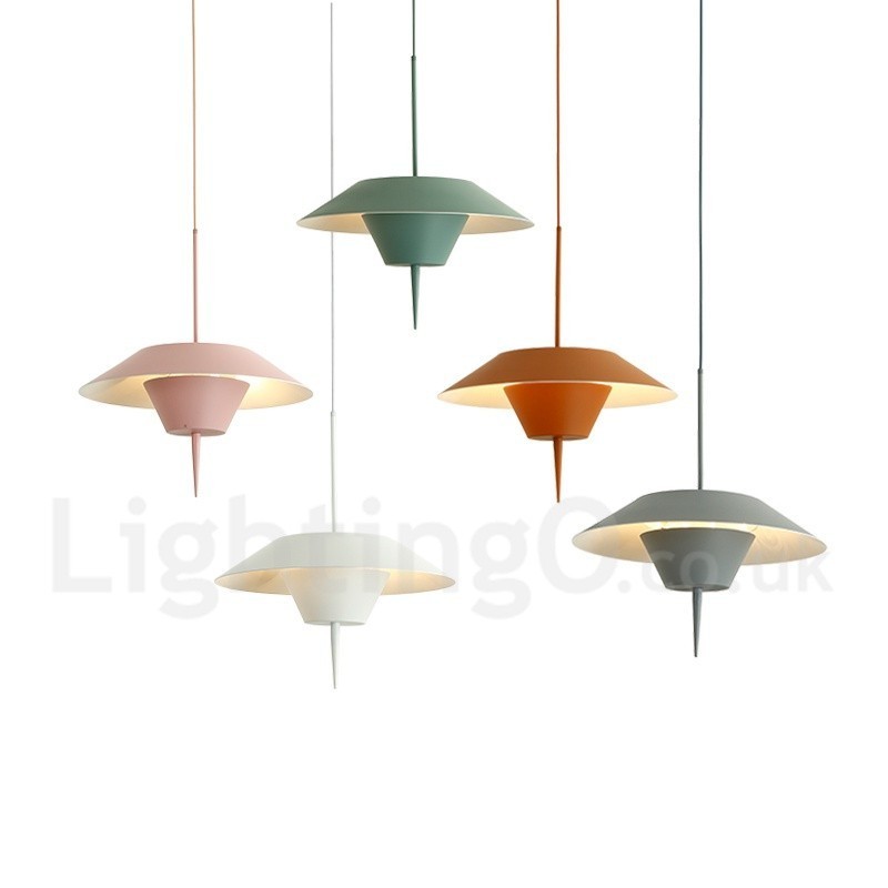 Luminária pendente moderna contemporânea de aço