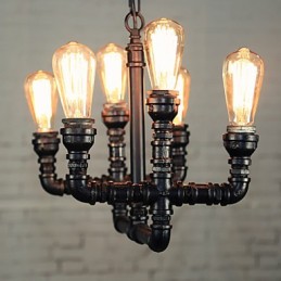 Lustre Mini Estilo Rústico Lodge Retro Metal