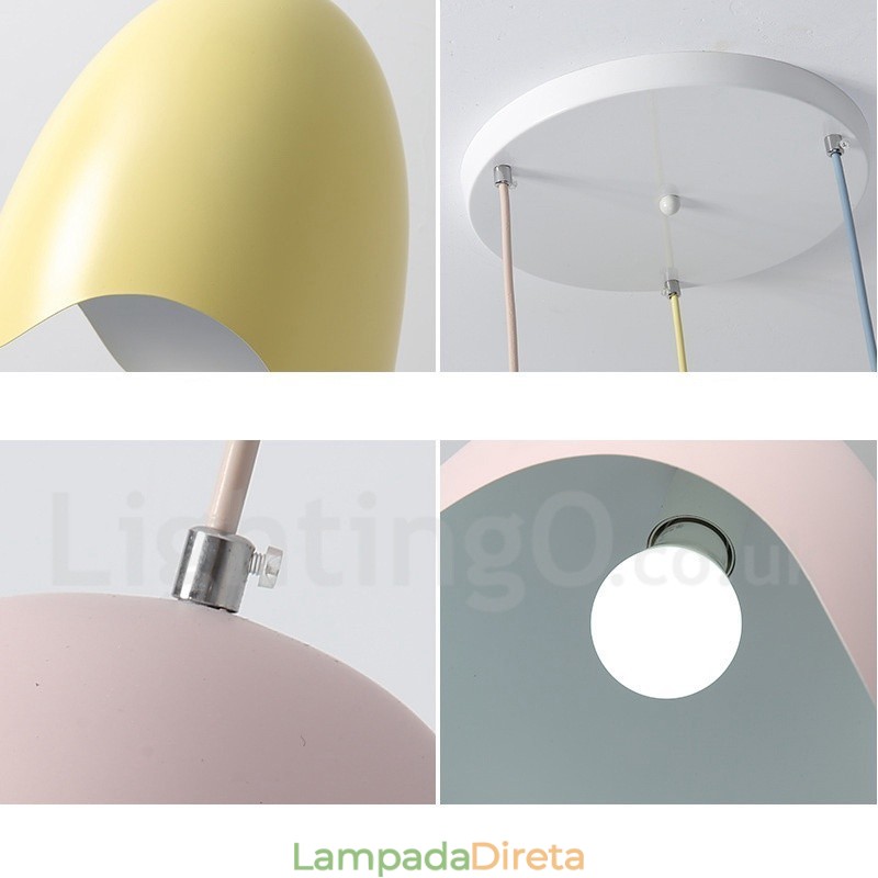 Exposição de iluminação de aço contemporânea moderna Luz pendente
