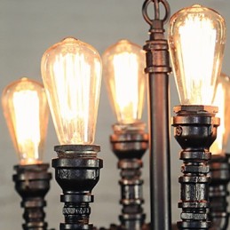 Lustre Mini Estilo Rústico Lodge Retro Metal