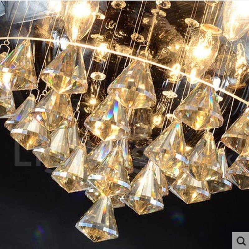 Loja de iluminação de cristal contemporânea moderna Luz pendente