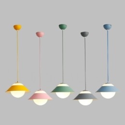 Luminária pendente moderna contemporânea de aço