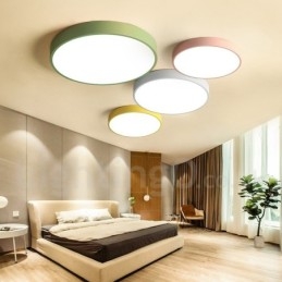Luminária de teto moderna contemporânea em aço com várias cores