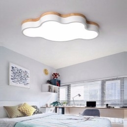 Macaron Multicolor Moderno Contemporâneo Aço Flush Madeira Luz de Teto