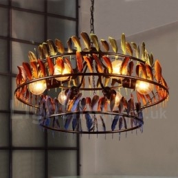 Loja de iluminação retrô Luz de lustre pendente