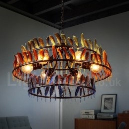 Loja de iluminação retrô Luz de lustre pendente