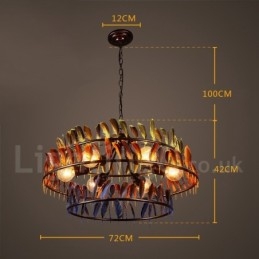 Loja de iluminação retrô Luz de lustre pendente