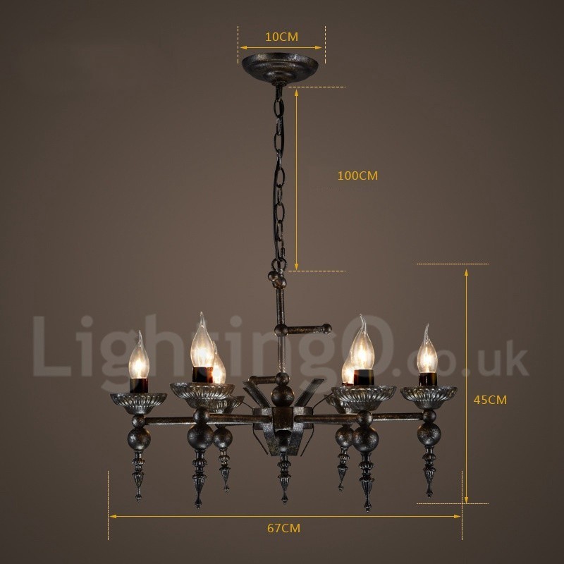 Loja de iluminação de aço estilo industrial, lustre pendente, luz