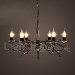 Loja de iluminação de aço estilo industrial, lustre pendente, luz