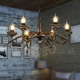 Loja de iluminação de aço estilo industrial, lustre pendente, luz