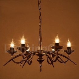 Loja de iluminação de aço estilo industrial, lustre pendente, luz