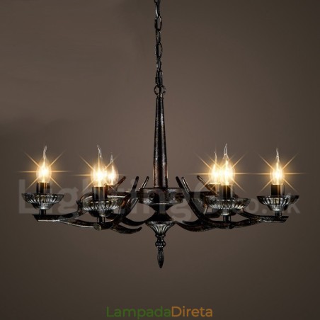 Loja de iluminação de aço estilo industrial, lustre pendente, luz Loja de iluminação de aço estilo industrial, lustre pendente, luz