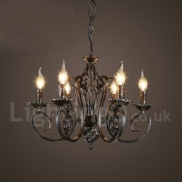 Loja de iluminação de aço estilo industrial, lustre pendente, luz