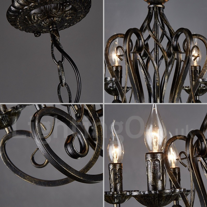 Loja de iluminação de aço estilo industrial, lustre pendente, luz