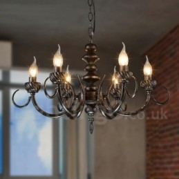 Loja de iluminação de aço estilo industrial, lustre pendente, luz