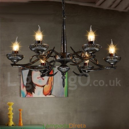 Loja de iluminação de aço estilo industrial, lustre pendente, luz Loja de iluminação de aço estilo industrial, lustre pendente, luz