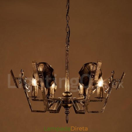 Loja de iluminação de aço estilo industrial, lustre pendente, luz Loja de iluminação de aço estilo industrial, lustre pendente, luz